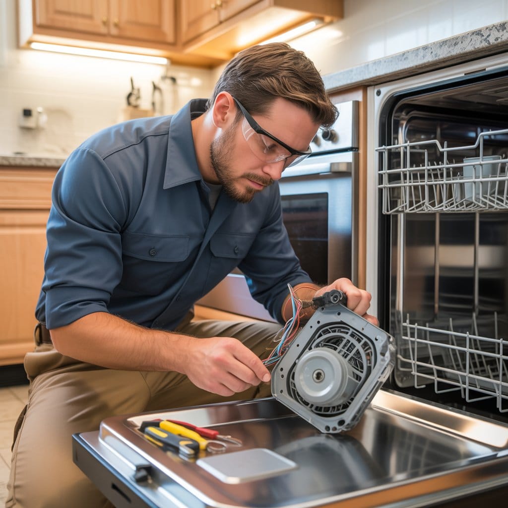 Dishwasher Repair Spokane | Fast & Reliable Local Appliance Service 2025 4 Spokane dishwasher technician fixing appliance