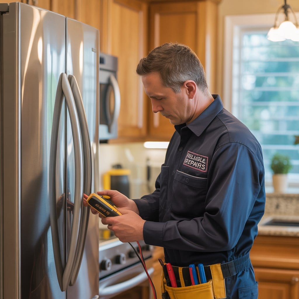 Best Refrigerator Repair Spokane – Fast & Reliable Fridge Service Near You 3 Refrigerator repair Spokane technician fixing fridge